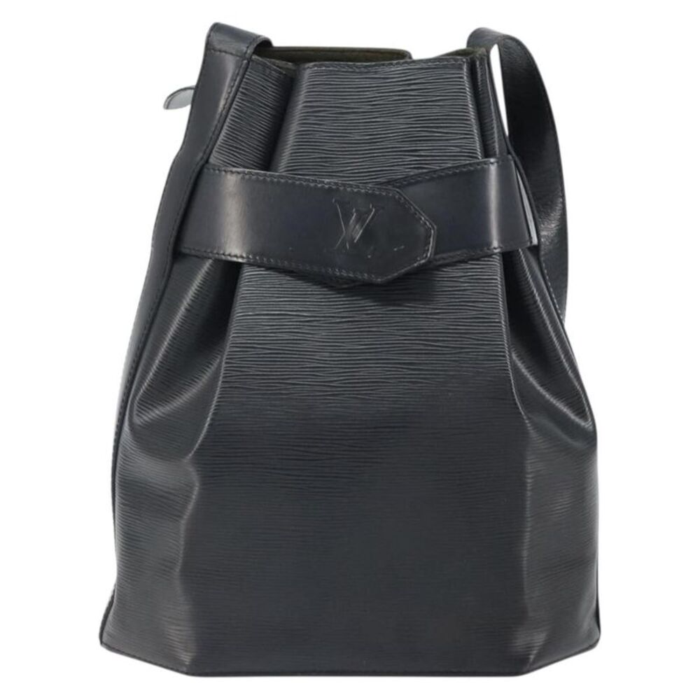Louis Vuitton Vintage Sac D'epaule Epi Leather Black Leather Handbag